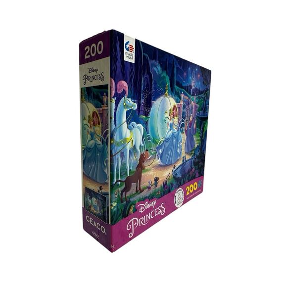 Ceaco Disney Princess Cinderella's Carriage Jigsaw Puzzle and Poster 200 pc New - Picture 2 of 4